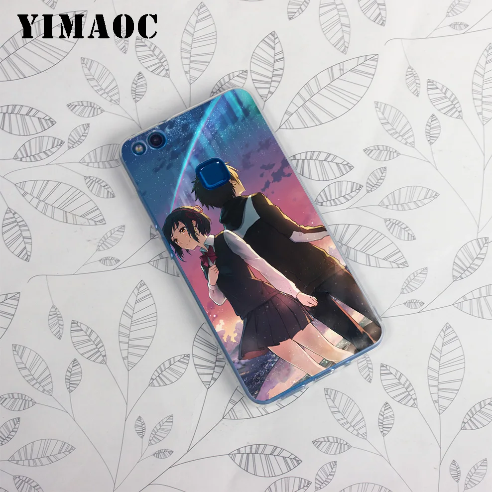 Yimaoc ваше имя Фильм Мягкий чехол для huawei Honor 10 9 8X 8C 8 7C 7X 7A Pro 6A Note Nova 3i 3 2i Y6 Y7 Y9 Prime 2018 |