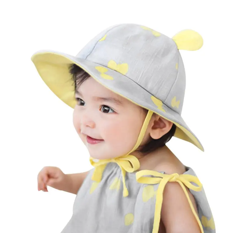 

New Baby Hat / Breathable Cotton Baby Princess Baby Plum Embroidery Hollow Cap-Meter Air-Conditioned 3-13 Months Baby
