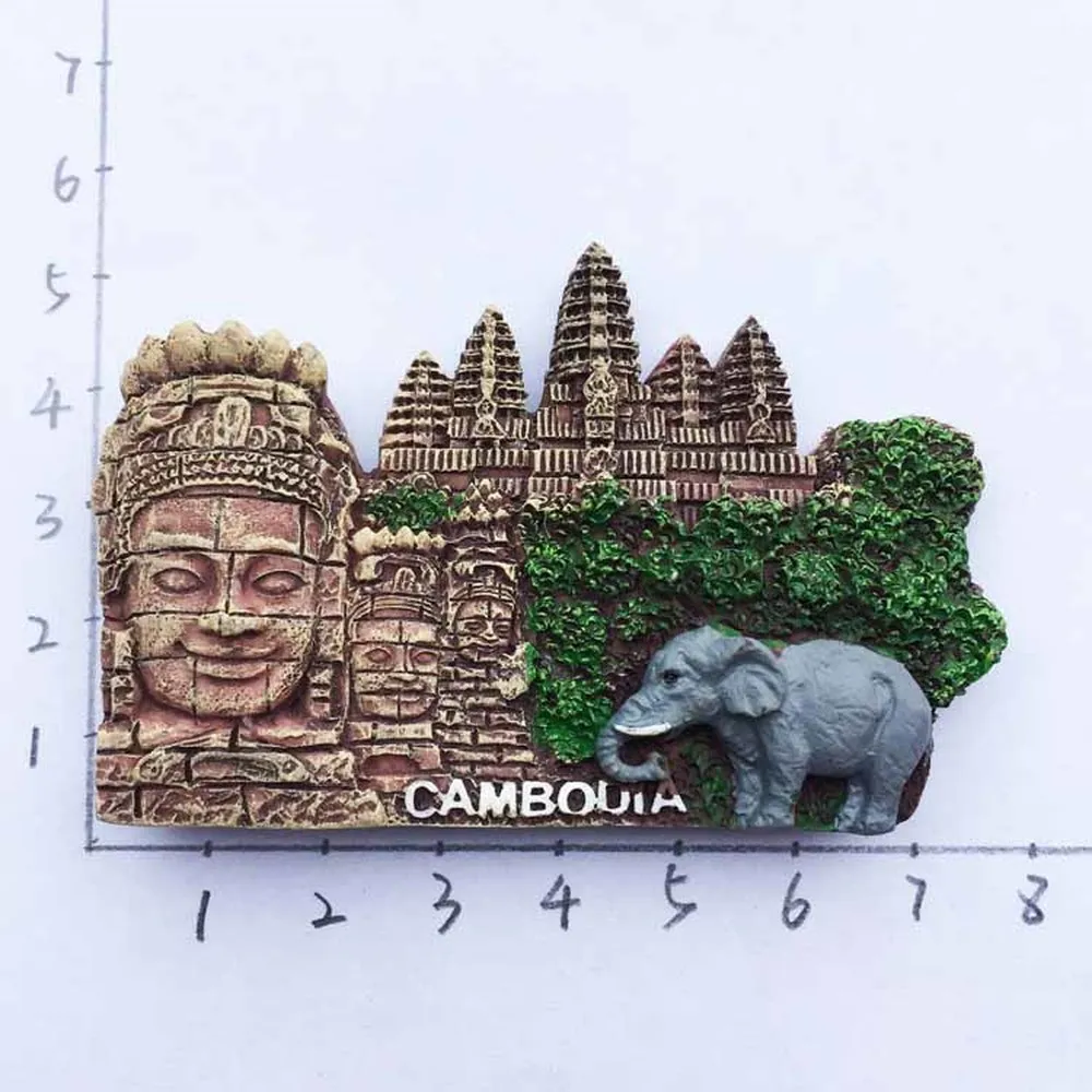 Новый Angkor Камбоджа кмерский Смайл слон магнит на холодильник Traval сувенир