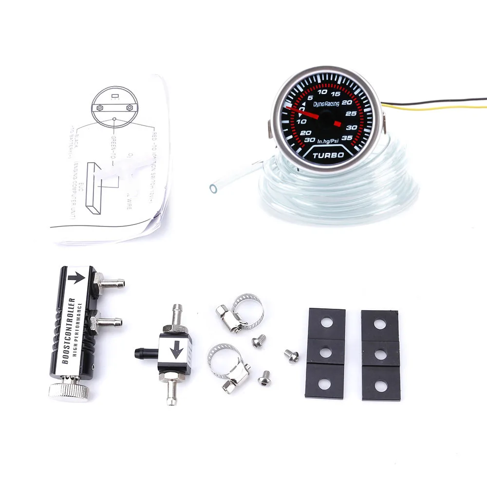 Dynoracing 2 &quot52 мм гоночный автомобиль турбо Boost Gauge 30 PSI + регулируемый автоматический