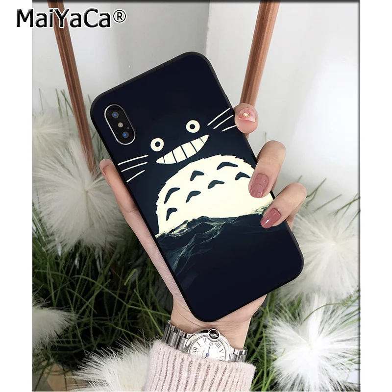 Мягкий силиконовый чехол для iPhone X XS MAX 6 6S 7 7plus 8 8Plus 5 5S XR MaiYaCa Anime My neigbor totoro |