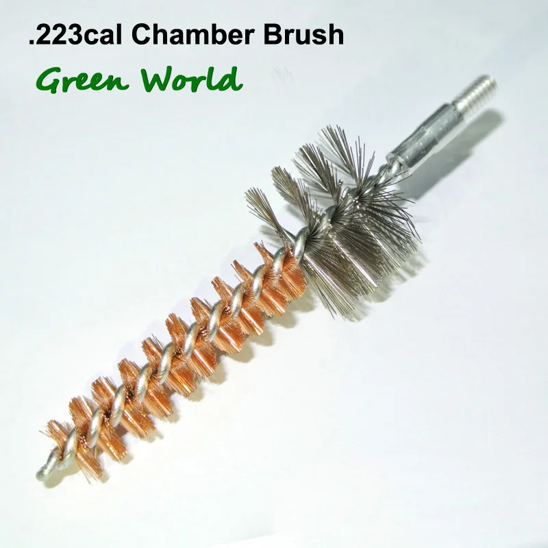 Green World 5 шт./лот. 223cal фосфорная бронзовая Щетка для камеры, щетка для чистки пистолета, резьба 8-32