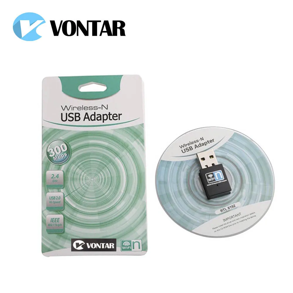 Адаптер VONTAR 300 Мбит/с Wi Fi адаптер 20 шт. 2 4G USB мини Wifi приемник 802.11b/n/g Ethernet Сетевая