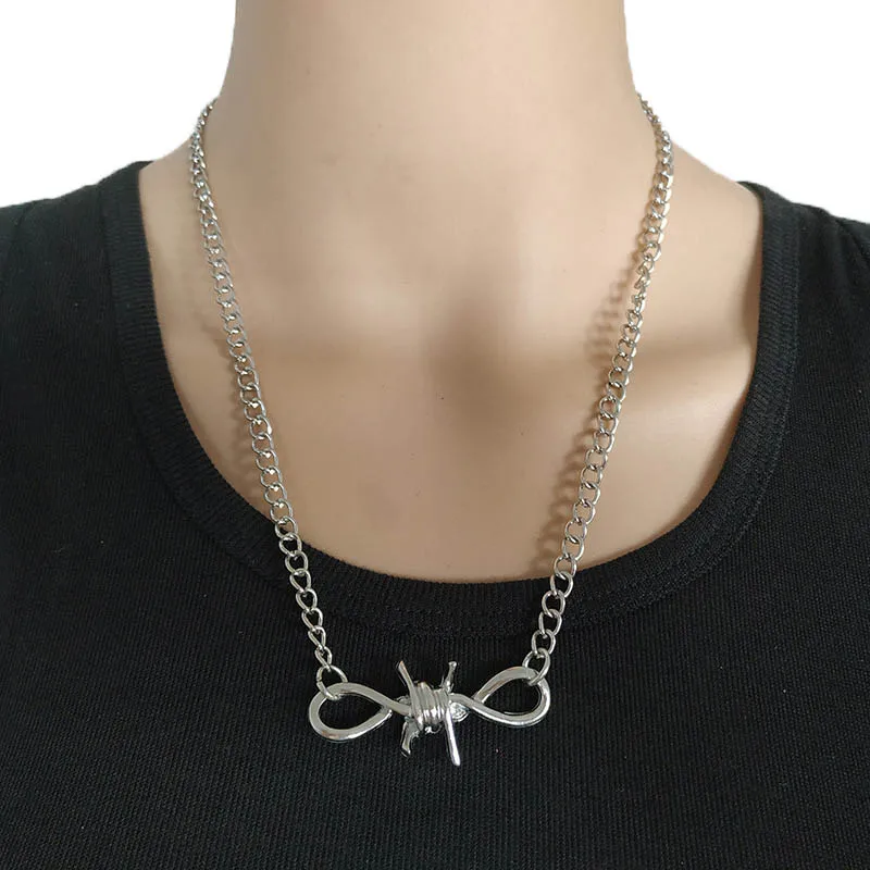 2019 Новинка ручной работы Мужская и женская цепочка унисекс шипы ожерелье