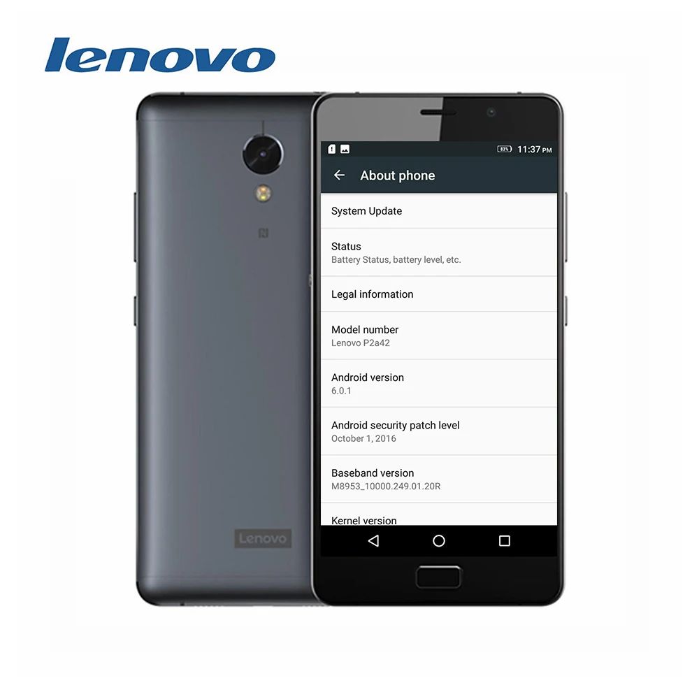 Оригинальный Lenovo Vibe p2 C72 глобальной прошивки 5.5 &quotFHD Snapdragon 625 Android 6.0 4G LTE смартфон 4