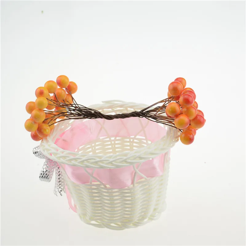 Red and yellow 20 шт., 40 головок, мини-ягоды, Бакка, искусственный цветок, букет для свадебного украшения, сделай сам, скрапбукинг, декоративный венок, искусственные цветы - Цвет: Red and yellow