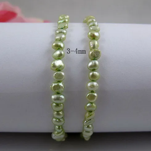 

DIY Loose Pearl Jewellery,Tinny AA 3-5MM Baroque Champagne Color Natural Freshwater Pearl Loose Beads,One Full Strand