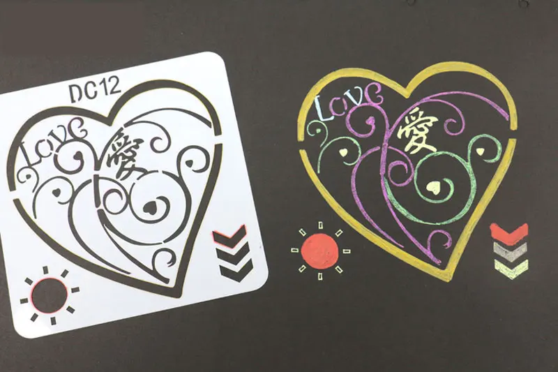 Clearance Heart Theme Painting Template Scrapbooking Albums for Drawing DIY Wedding Photo Album Children's Scrapbook Album