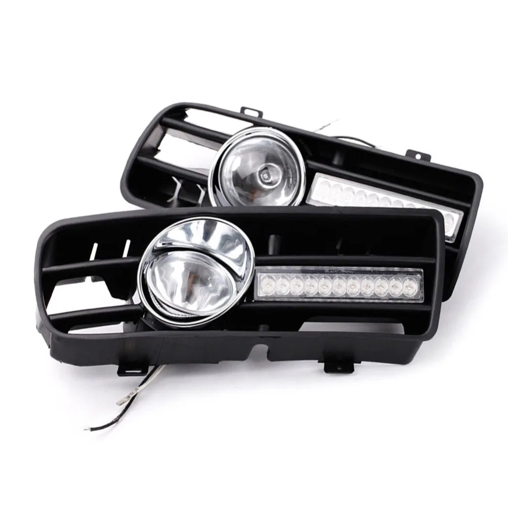 Решетки для противотуманных фар H3 со светодиодной лампой DRL 1997 2006 VW Golf GTi / TDI MK4 2