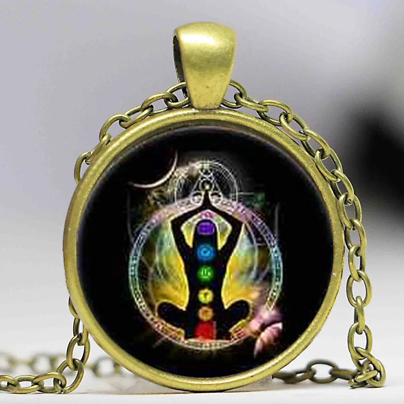 Ожерелье с подвеской в виде кабошона модное серебряное ожерелье ручной работы