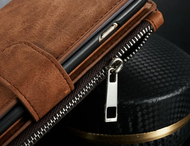 Ретро кожаный чехол, кошелек для кредитных карт, чехол для телефона samsung Galaxy Note8 Note 9 10 10+ S8 S9 Plus S10 5G S10+ S10E Note10