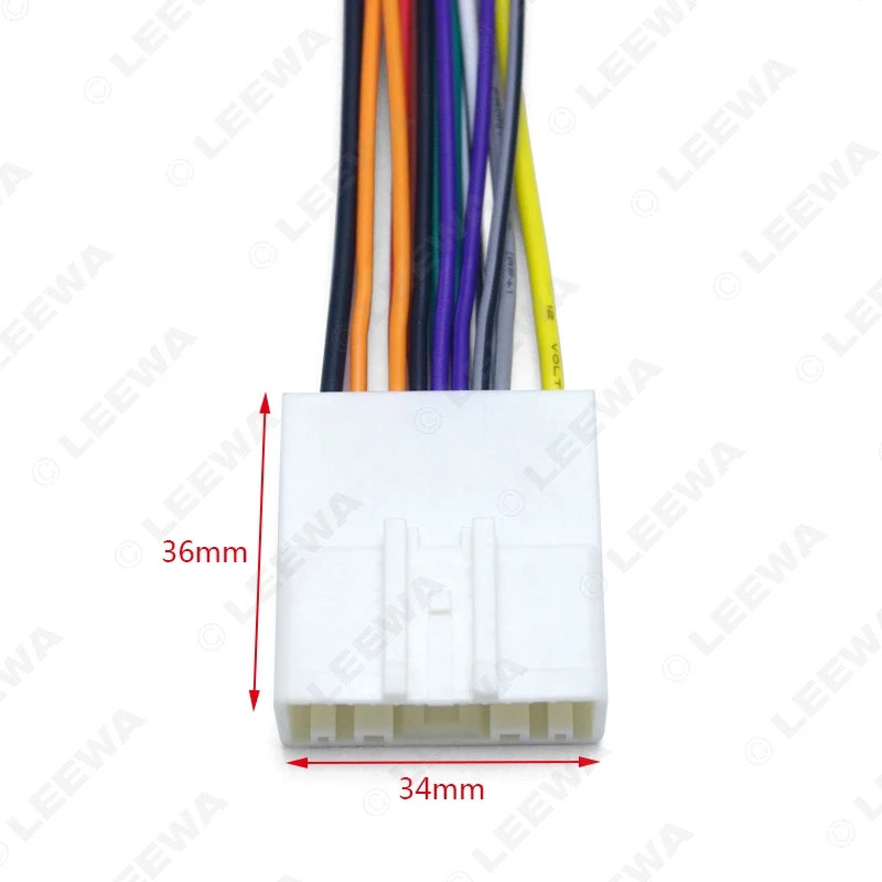 LEEWA 10 шт. 15Pin автомобильный аудио стерео жгут проводов адаптер для Nissan/Subaru/Infiniti