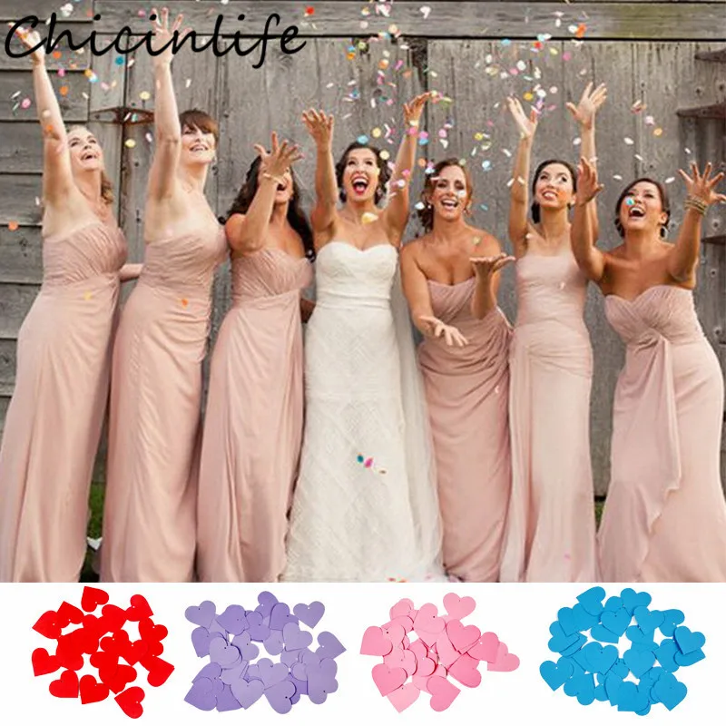 Chicinlife 50 шт./пакет сердце форма бумага Конфетти День рождения Свадебная вечеринка
