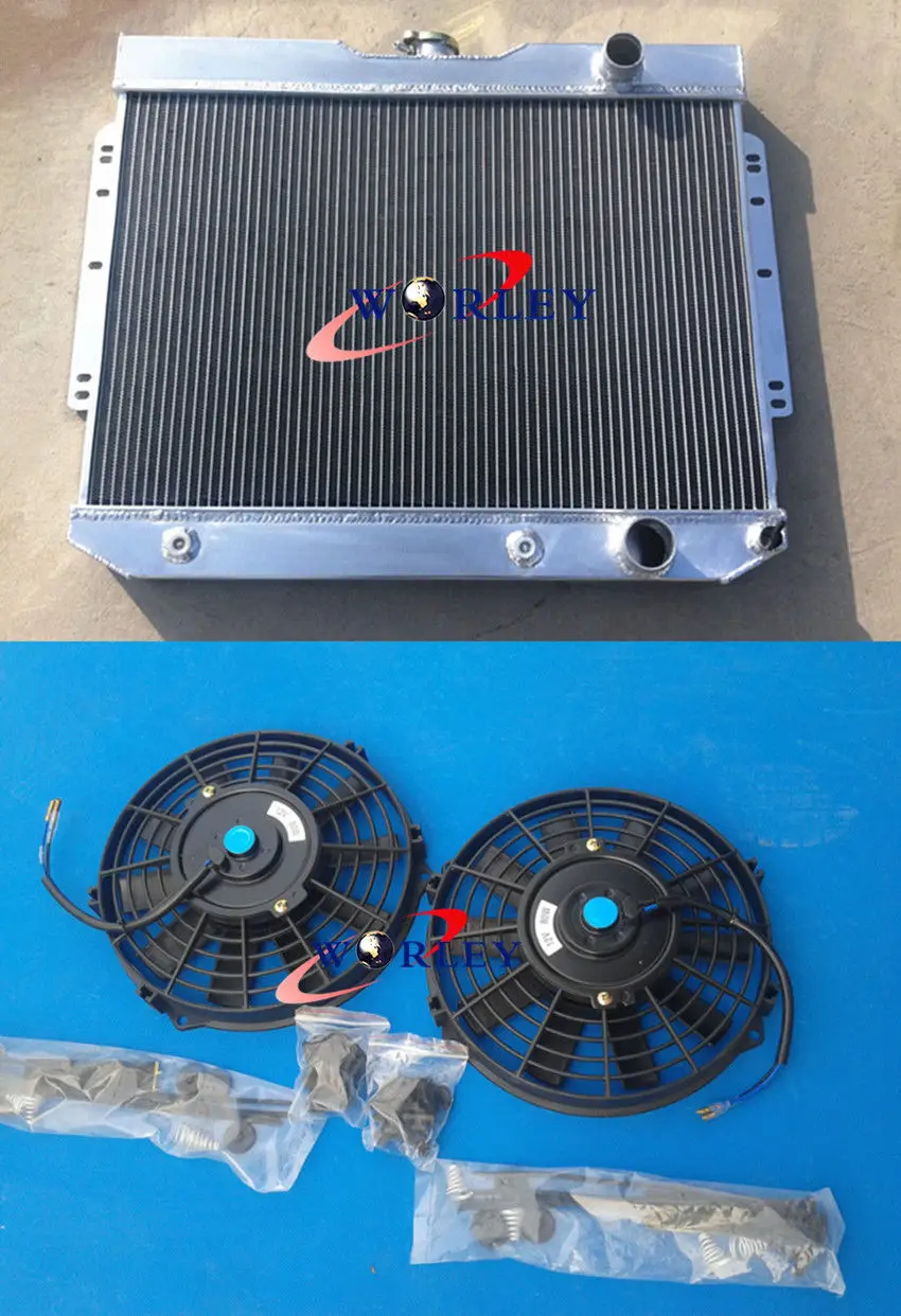 

For 60 61 62 63 64 Chevy Impala/Bel Air / Biscayne 1960-1965 Aluminum Radiator &Fans 1960 1961 1962 1963 1964 1965