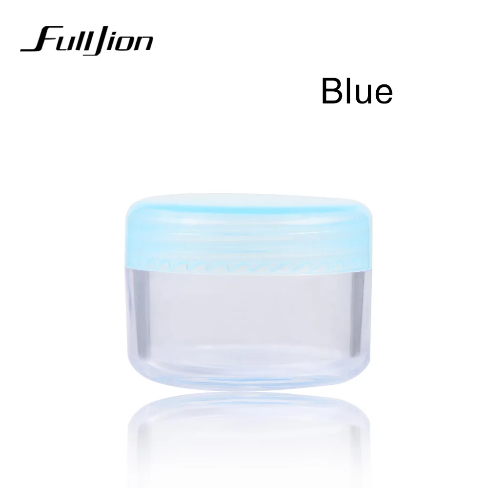 Fulljion 1 шт. прозрачная пустая банка для ногтей коробка для стразов тени для век лица кремовый многоразовый баночка косметический подпакет Макияж инструмент - Цвет: Blue