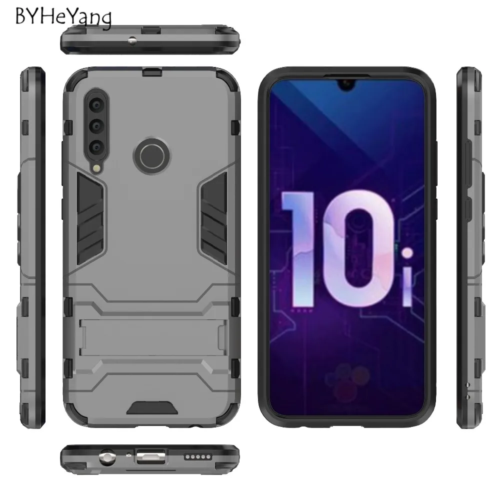 Чехол Honor 10i HRY-LX1T тонкий противоударный резиновый чехол с подставкой для Huawei Honor10i