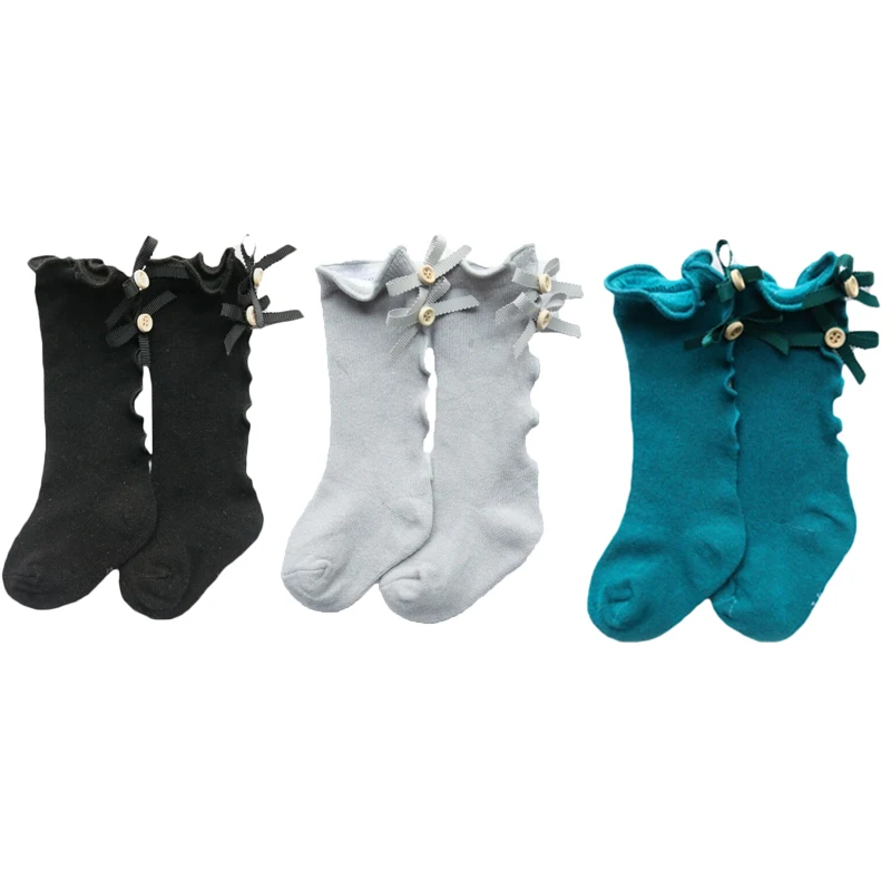 Хлопковые детские гольфы для девочек Сезон осень-зима Детские носки принцессы