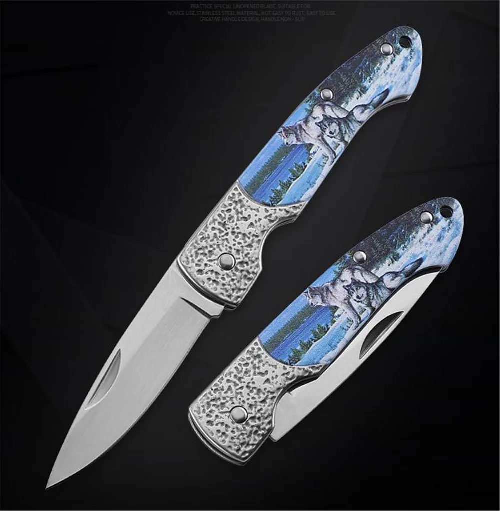 3d нож для глазурирования messer из нержавеющей стали карманный тактический охотничий выживания с одной функцией фруктов меч на открытом воздухе складной navajas
