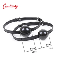 bdsm mouth ball gag pu leather mouth gag slave oral fixation stuffed adult games flirting sex toys for women men adult products