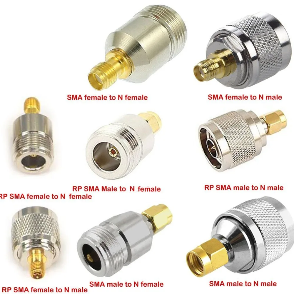 SMA RF адаптер 20 комплект N Тип к SMA BNC к SMA TNC к SMA RF Разъемы адаптер