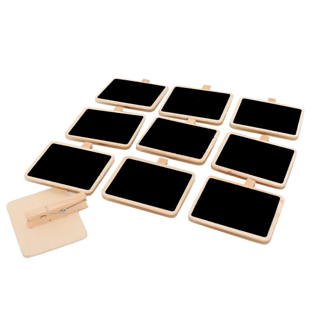 

10x Small Message Blackboard Memo Chalkboard for Restaurant Buffet Wedding