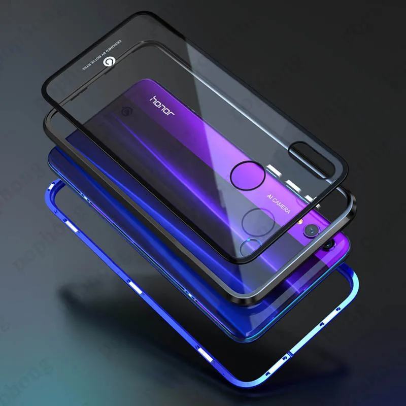 Закаленный стеклянный чехол для телефона металлический бампер для huawei mate 20 PRO mate 20 x P20 PRO P20 lite NOVA 4 3 3I 3E V20 Magic 2 honor 8x чехол