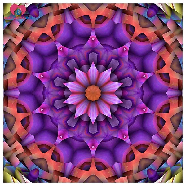 3D квадратная Алмазная картина из смолы 5D, алмазная вышивка, религиозная голубая мандала, рукоделие, мозаика, вышивка крестиком, украшение для дома - Цвет: 18