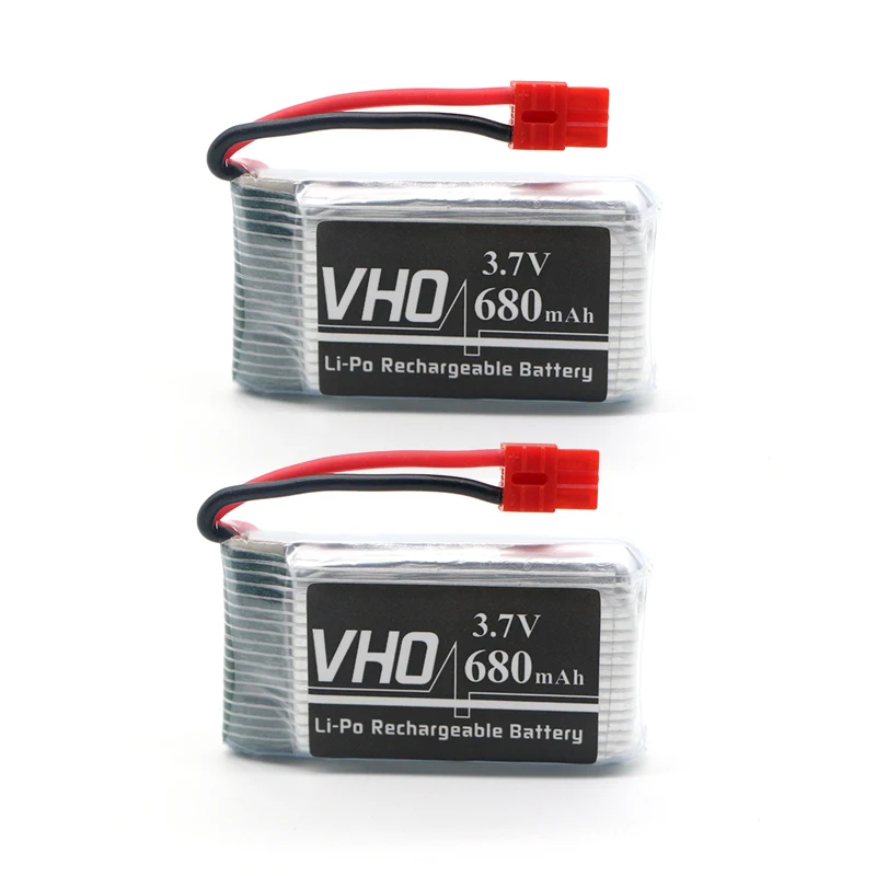 VHO 2 шт. 3.7 В 680 мАч Батарея SYMA X5HC X5HW RC Quadcopter Запчасти Камера Drone Аксессуары| |