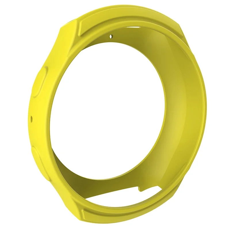 Yellow Мягкий силиконовый защитный чехол MJeess для samsung Galaxy gear S2 SM-R720 и SM-R730 - Цвет: Yellow