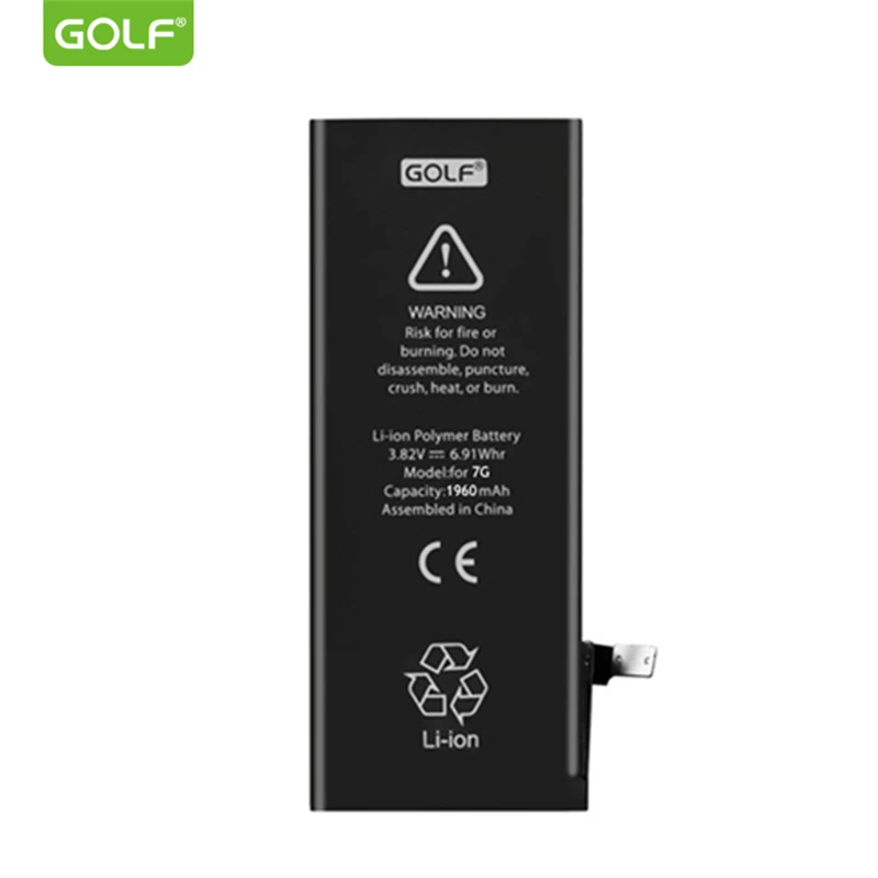 Оригинальный аккумулятор Golf для iPhone 7 встроенный телефона 1960 мАч сменные батареи