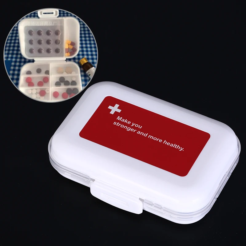 1 шт. портативный складной 8 сетки Pill Box Макияж Контейнер ювелирные изделия Pill чехол пластиковый ящик для хранения Pill Box