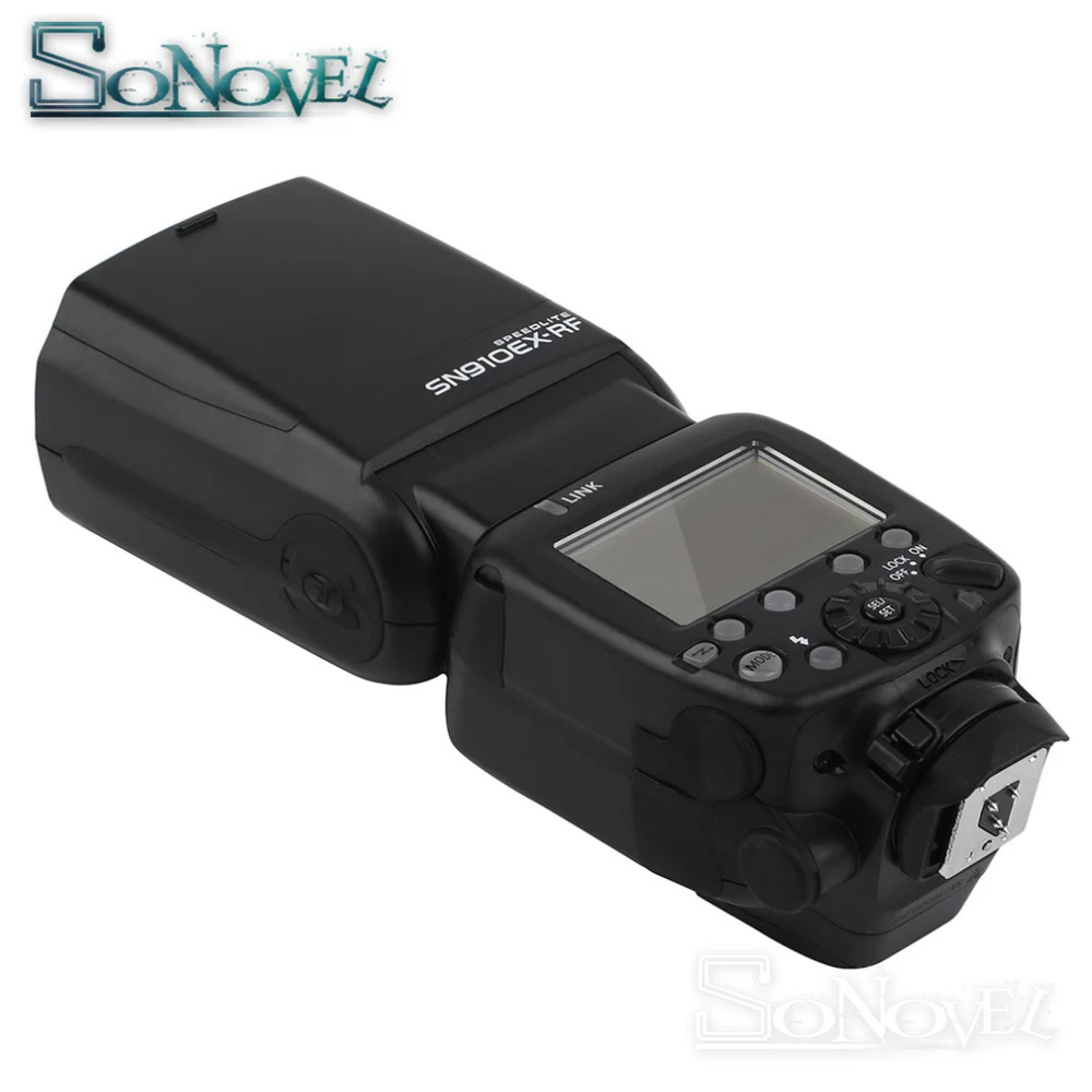 Shanny SN910EX-RF i-TTL HSS 1/8000s GN60 Master/Slave 2.4G Wireless Radio Flash Speedlite for Nikon D850 D810 D800 D750 D500 D5 |