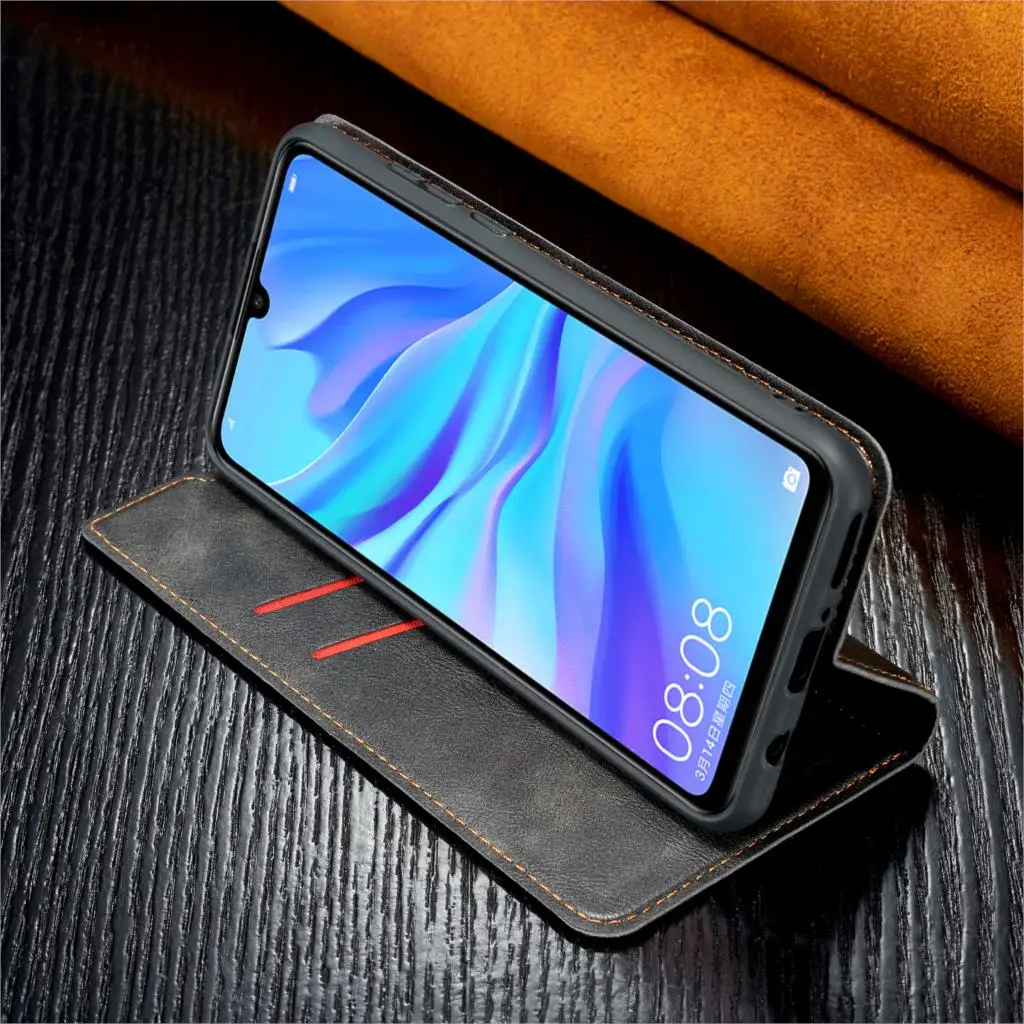 Магнитный кожаный чехол книжка Haissky для Honor 20 10 Lite Huawei P30 Pro P20 Mate Ультратонкий с