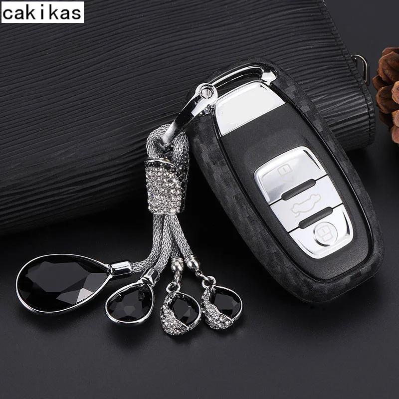 Чехол для ключей из углеродного волокна Audi чехол C6 A7 A8 R8 A1 A2A3 A4 A5 Q7 A6 C5 Sline