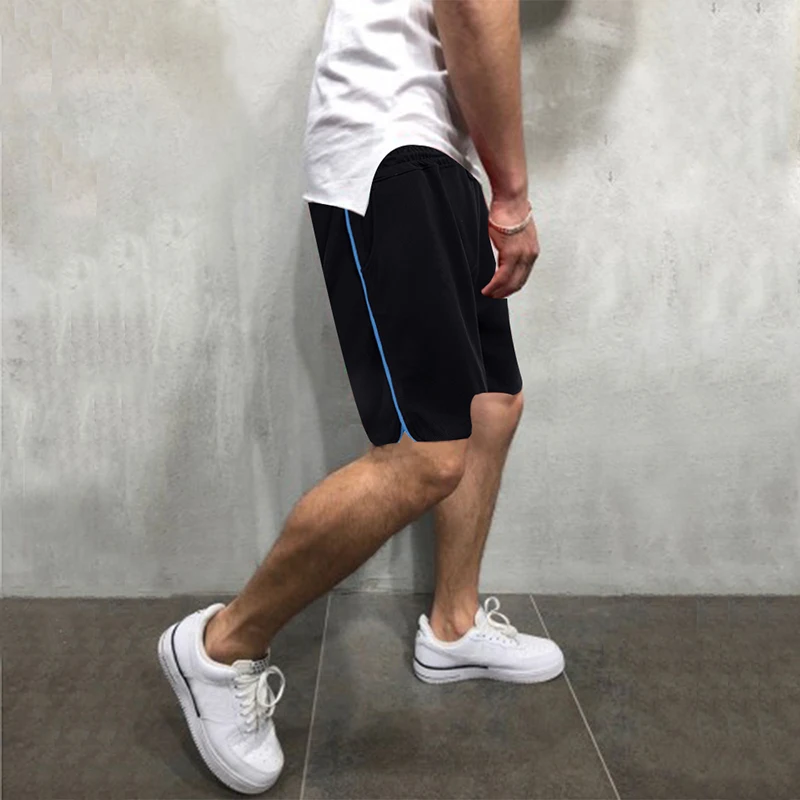 Новые модные мужские спортивные пляжные шорты брюки хлопковые для фитнеса