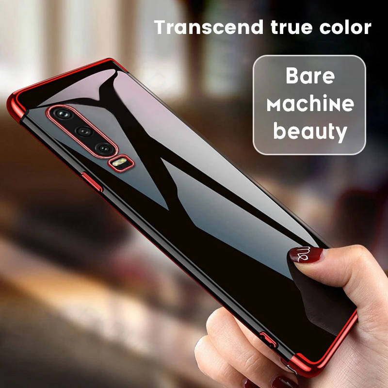 Чехол из ТПУ с гальваническим покрытием для Huawei P30 Lite P20 P10 Plus Модный Блестящий