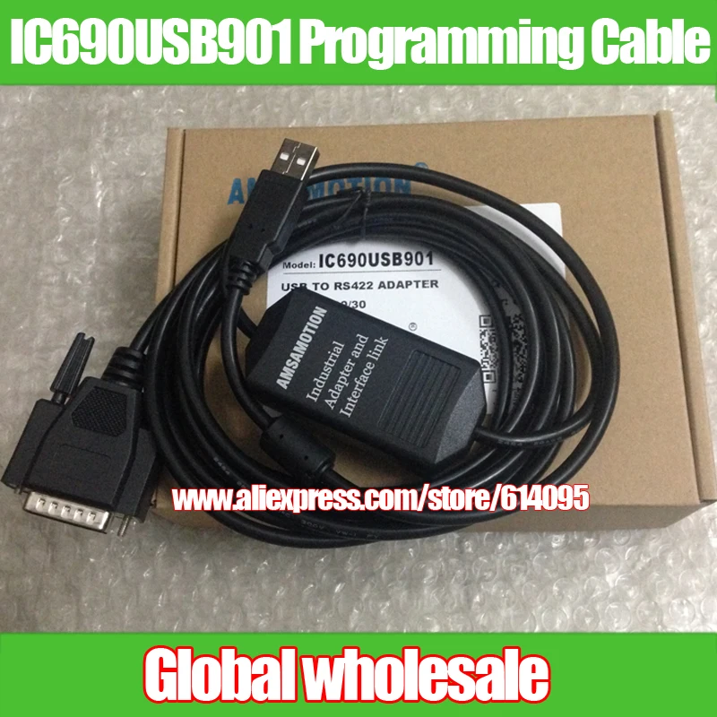 1 шт. IC690USB901 Кабель для программирования GE Fanuc SNP GE90-70/90-30 серии PLC/связь/кабель для загрузки IC690USB90