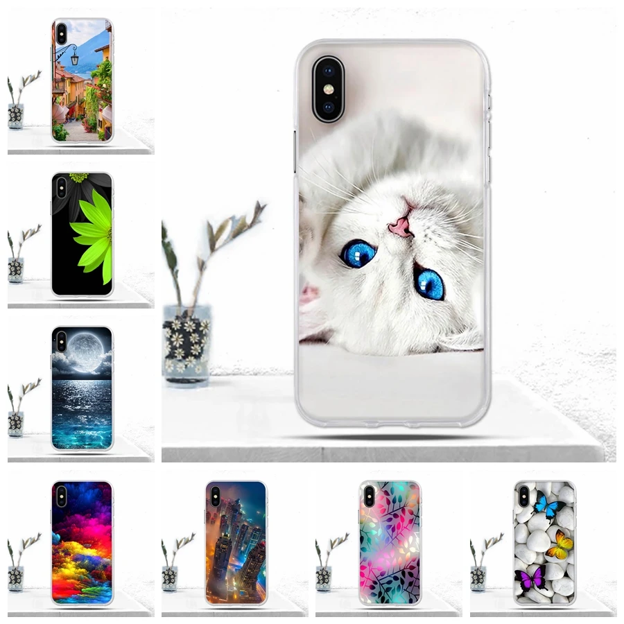 Чехол для телефона iphone X 10 Мягкий ТПУ силиконовый 3D рельефный чехол десять x |