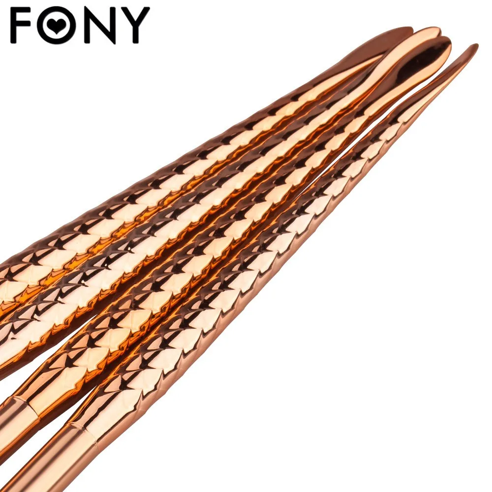 Fony Новых Мужчин 11 шт. Русалка Фонд Кисти Для Макияжа Pro Тени Век Бровей