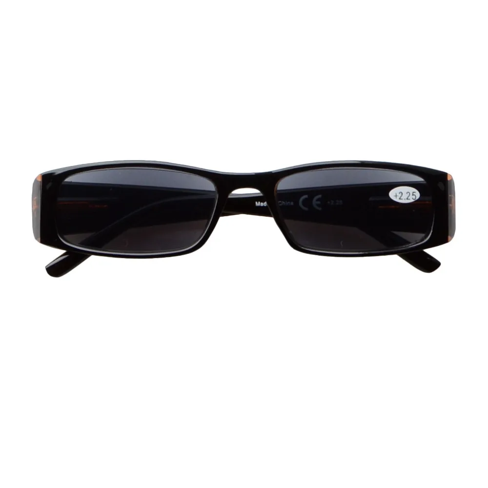 R006 серые линзы окуляра пружинные петли прямоугольные очки для чтения + 0 5/0 75/1 0/1 25/1