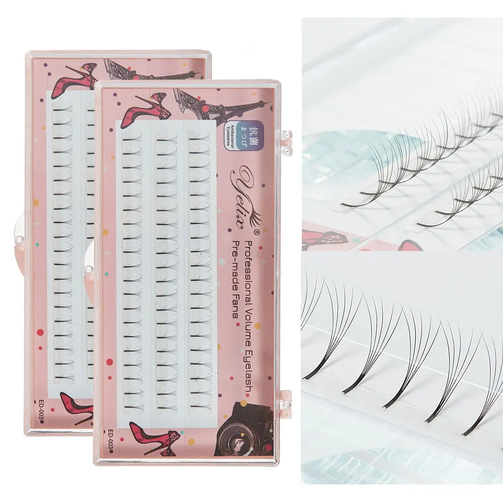 Ресницы для наращивания ресницы 5d объема C D curl Индивидуальные 60 пучков ресниц 0 07