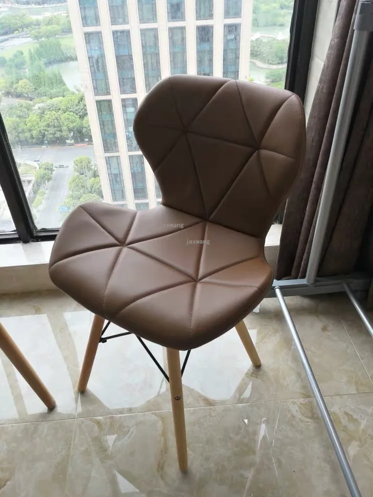 Современный минималистичный белый стул Macaron креативный офисный домашний