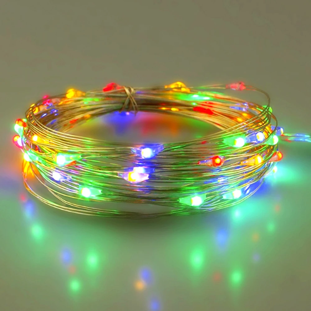 2 м 20led микро Звездные светодиодные гирлянды водонепроницаемые Феи медная
