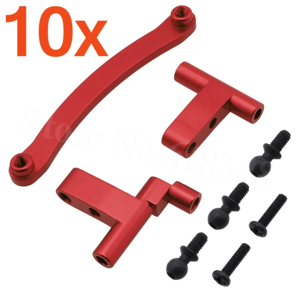 10x RC автомобиль Alum сплав рулевого управления Servo Saver в комплекте для 1/18 модели Revel