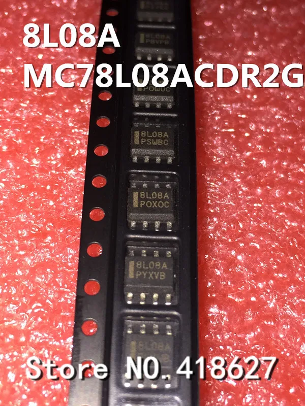 

20 шт./лот 8L08A MC78L08ACDR2G SOP-8 трехклеммный регулятор чип