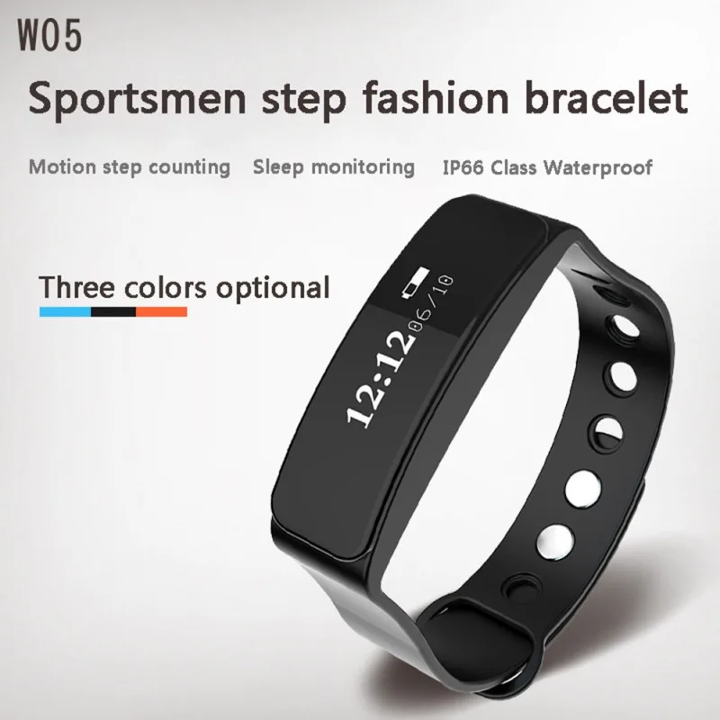 TLW05 цветной экран Смарт браслет пошаговый трекер движения для Android / IOS мобильный