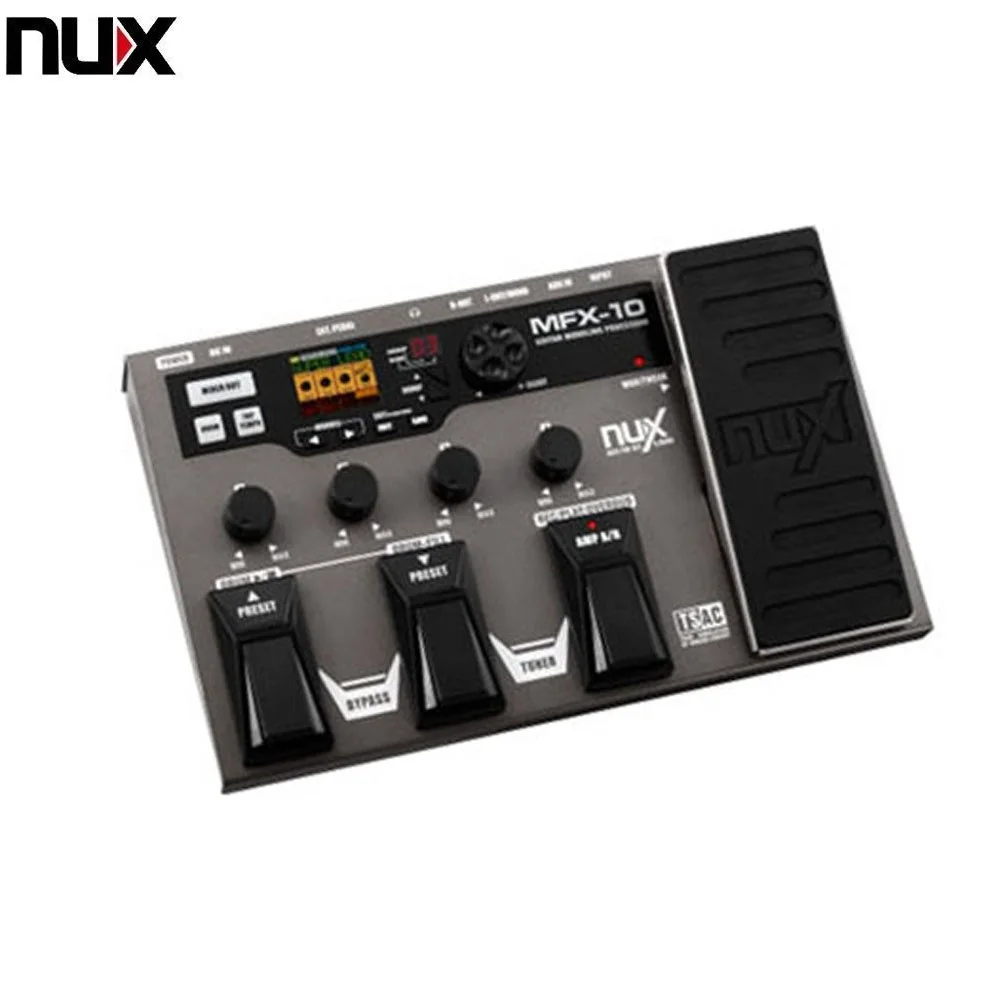 NUX MFX-10 моделирование Гитарный процессор гитарный эффект педаль рекордер для ударных 55 эффект 72 предустановленный Многофункциональный