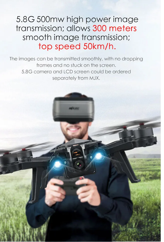 MJX Bugs 6 B6F B6FD B6 B6FD+ G3 Racing 2,4G RC Квадрокоптер Дрон 250 мм FPV 720P камера 5,8G FPV VR очки 3D RTF Вертолет
