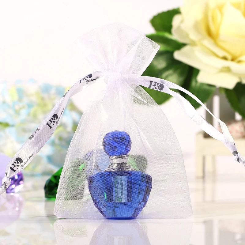 2 шт./лот винтажный мини хрустальный стеклянный синий и зеленый мл флакон для