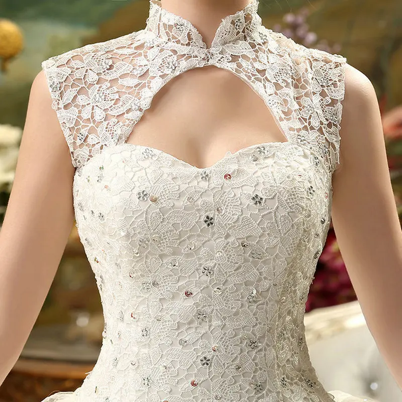 Лидер продаж 2017 новый стиль изготовленное на заказ кружевное свадебное платье